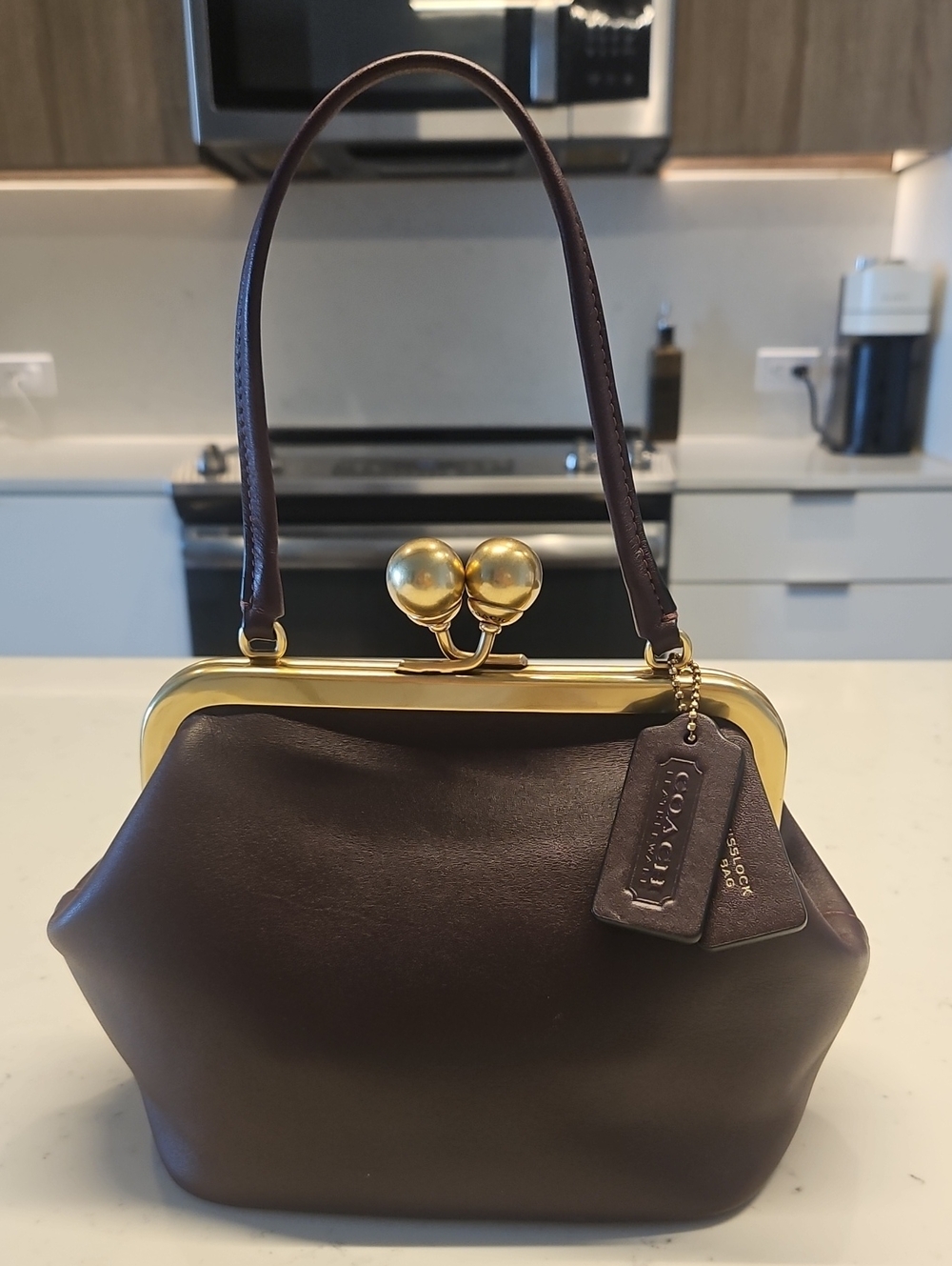 Coach Kisslock 16 Limited Edition Black Currant